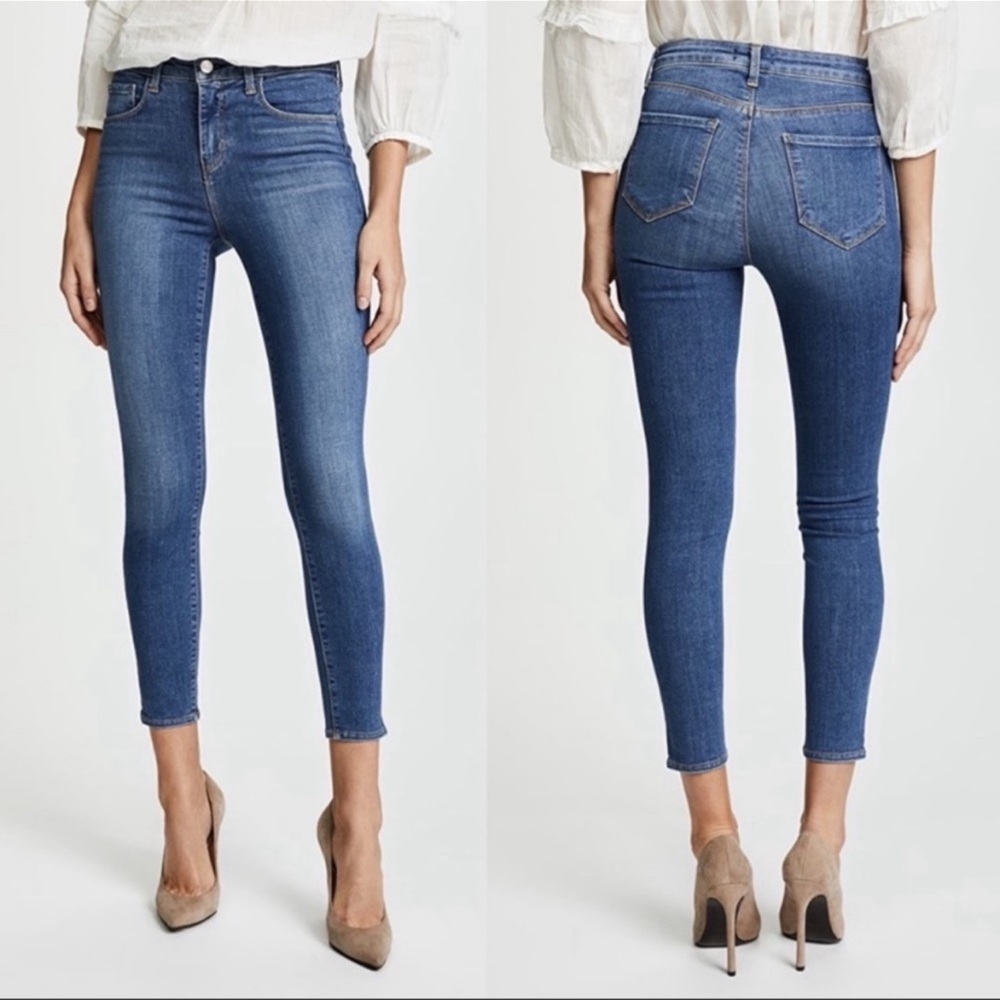 L'AGENCE Margot High Rise Skinny Jeans in Hacienda Size 25
